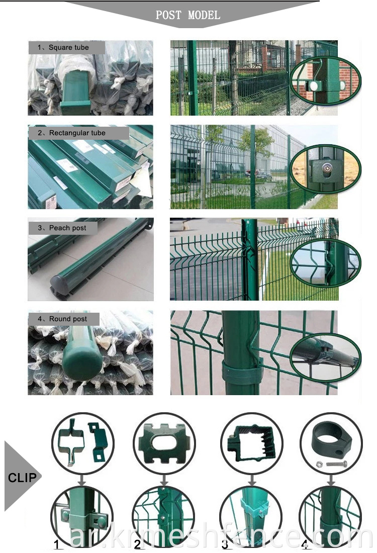 Factory triangle bending fence panel 
